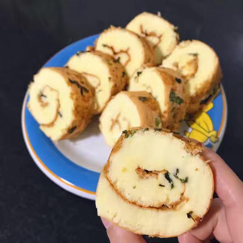 香葱肉松蛋糕卷