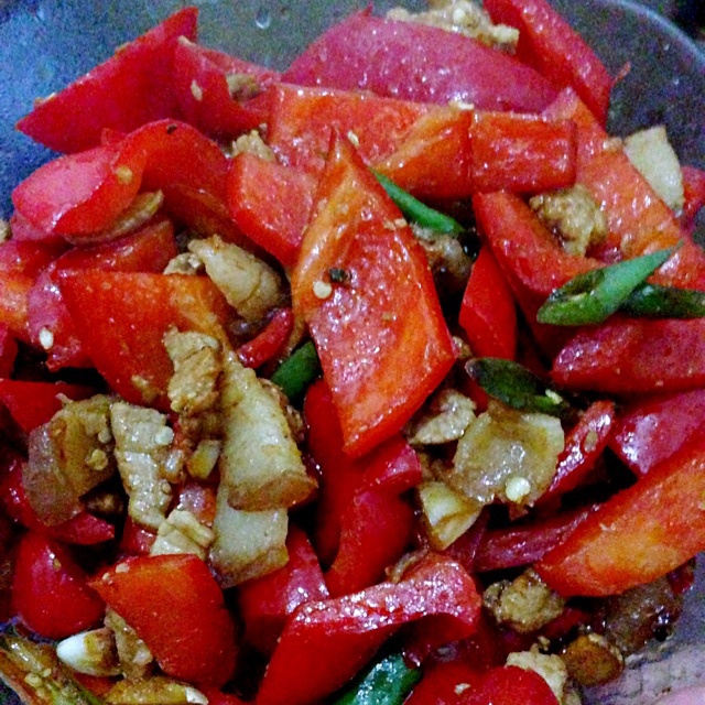 红辣椒炒肉
