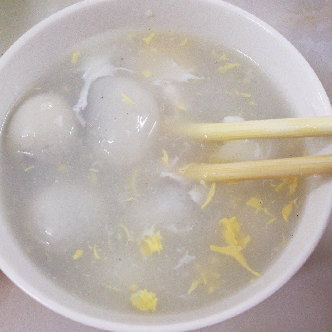 鸡蛋米酒汤圆