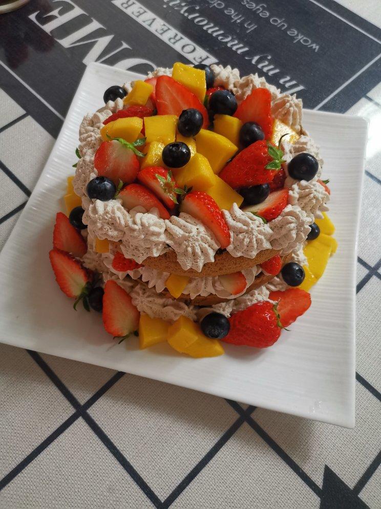 颜值爆表的「水果裸蛋糕」装饰