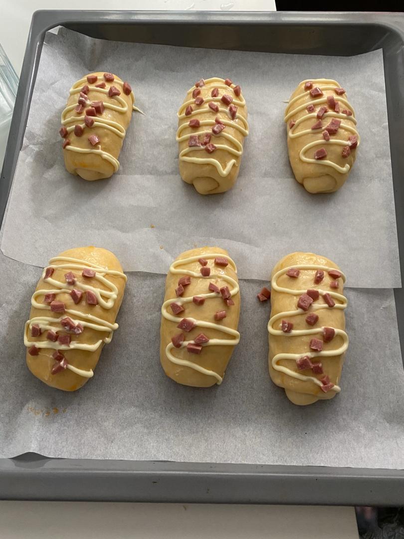 香葱火腿肉松面包