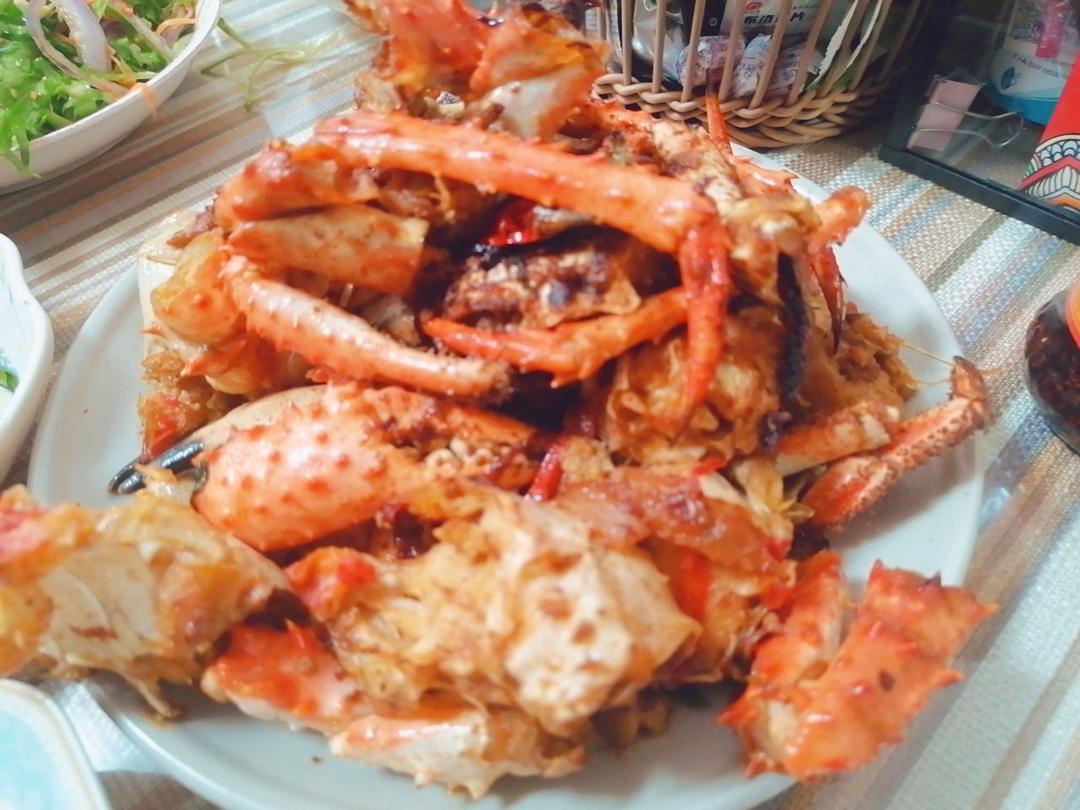 辣炒帝王蟹