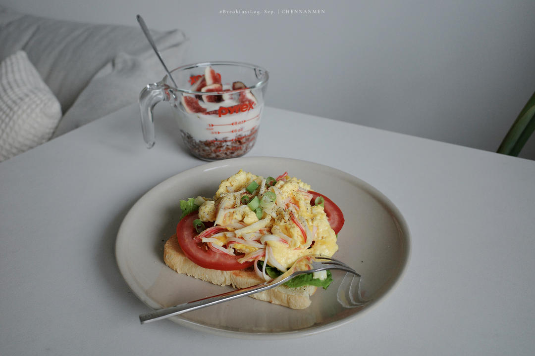 减脂餐｜超鲜美的滑蛋蟹柳，低脂高蛋白