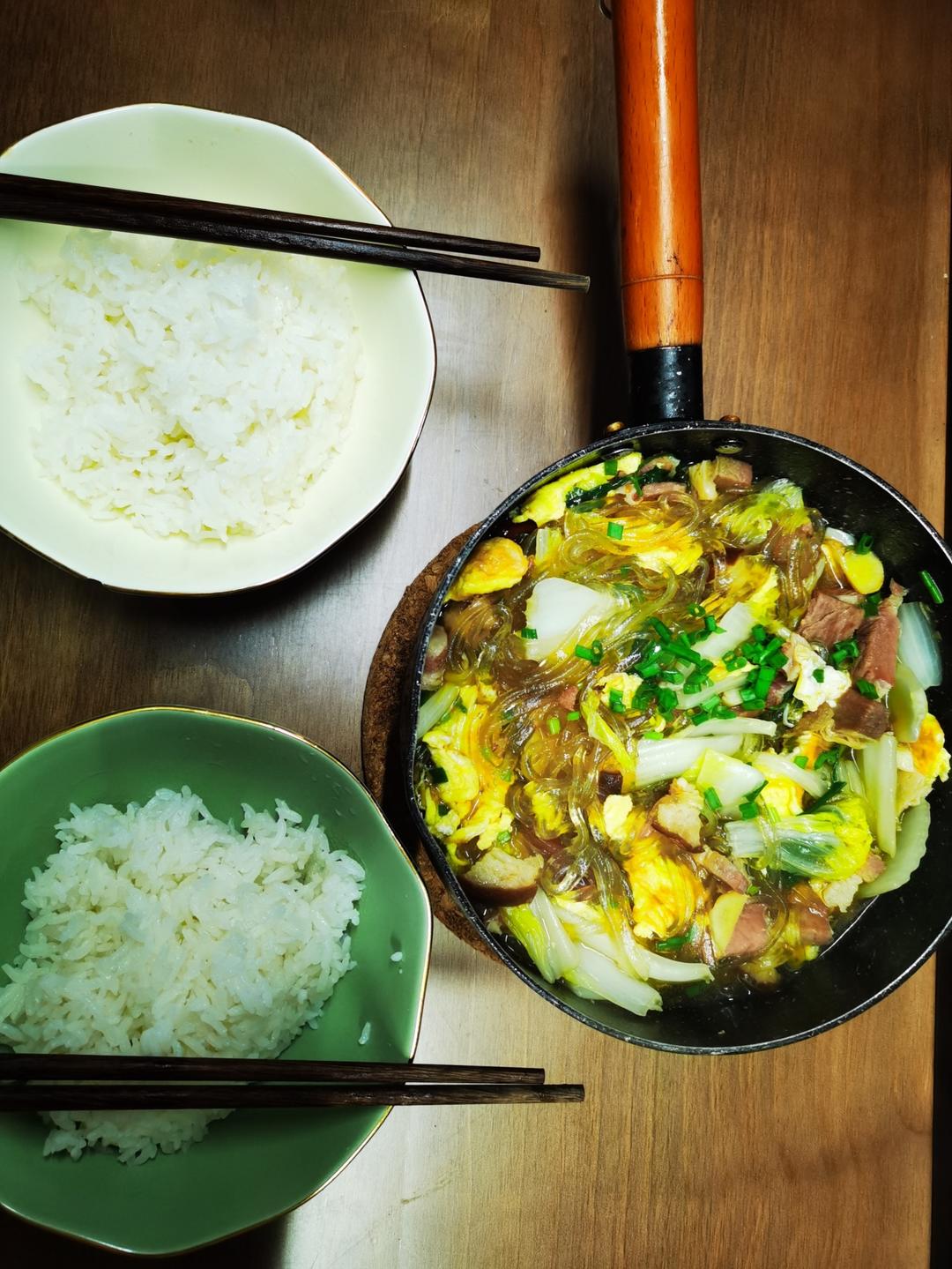 猪肉白菜炖粉条