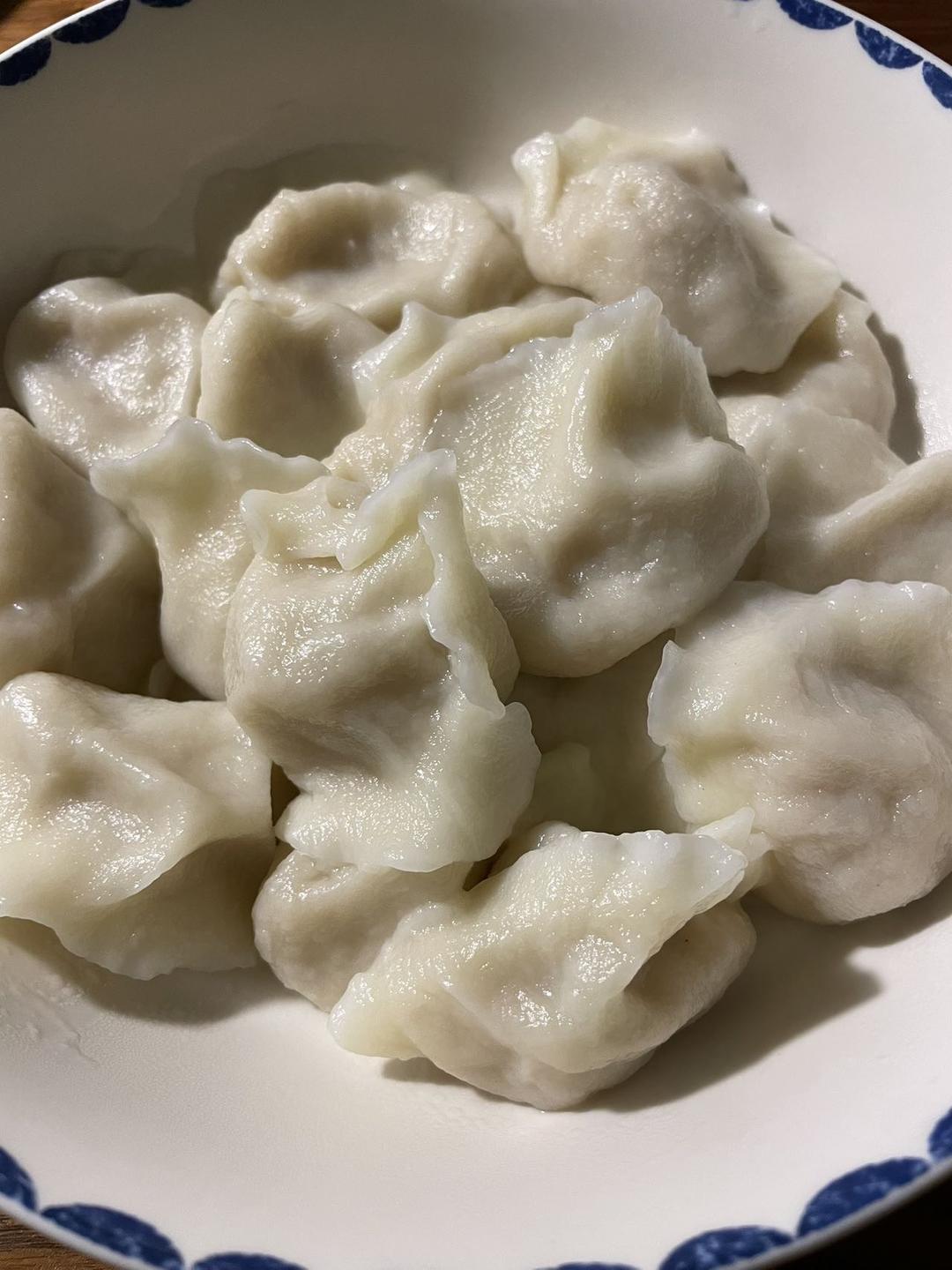 纯白菜素馅水饺