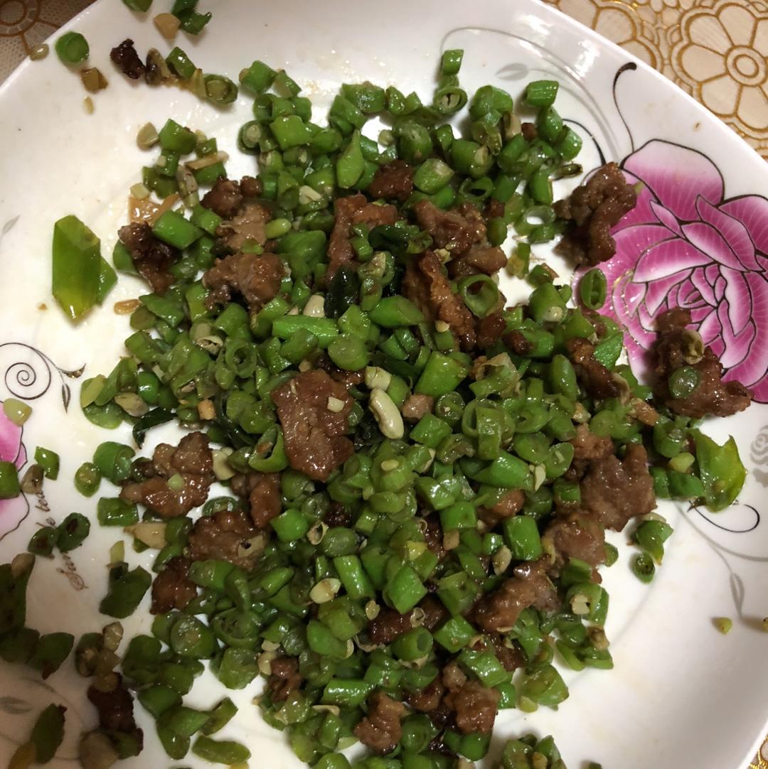 肉沫豆角下饭菜