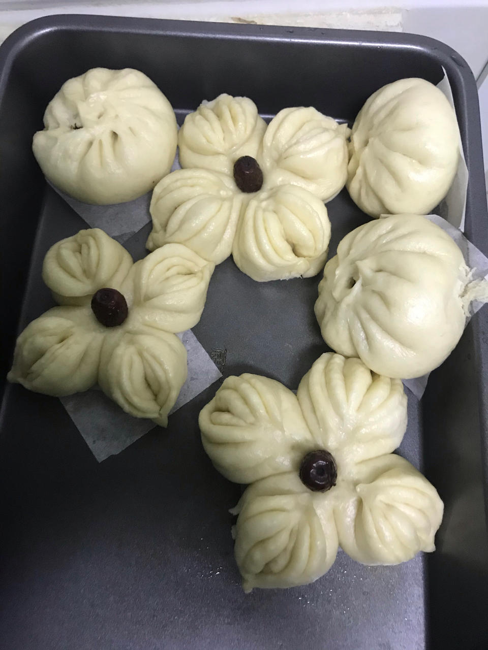 过年必备的枣花馒头 整形简单 附细节视频详解
