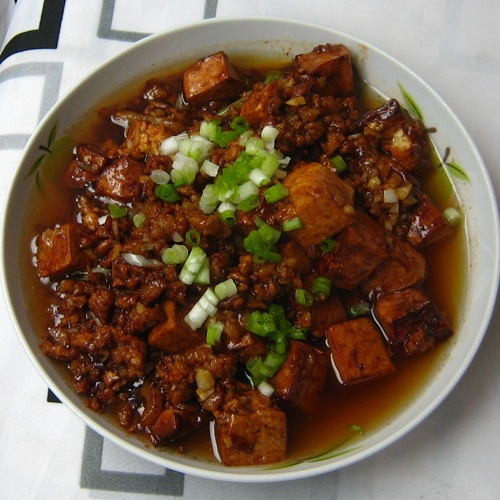 红烧肉沫豆腐