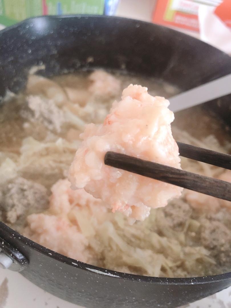 不加粉的Q弹虾滑