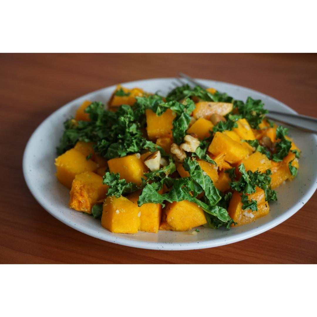 【健康三餐】坚果香烤素奶酪南瓜