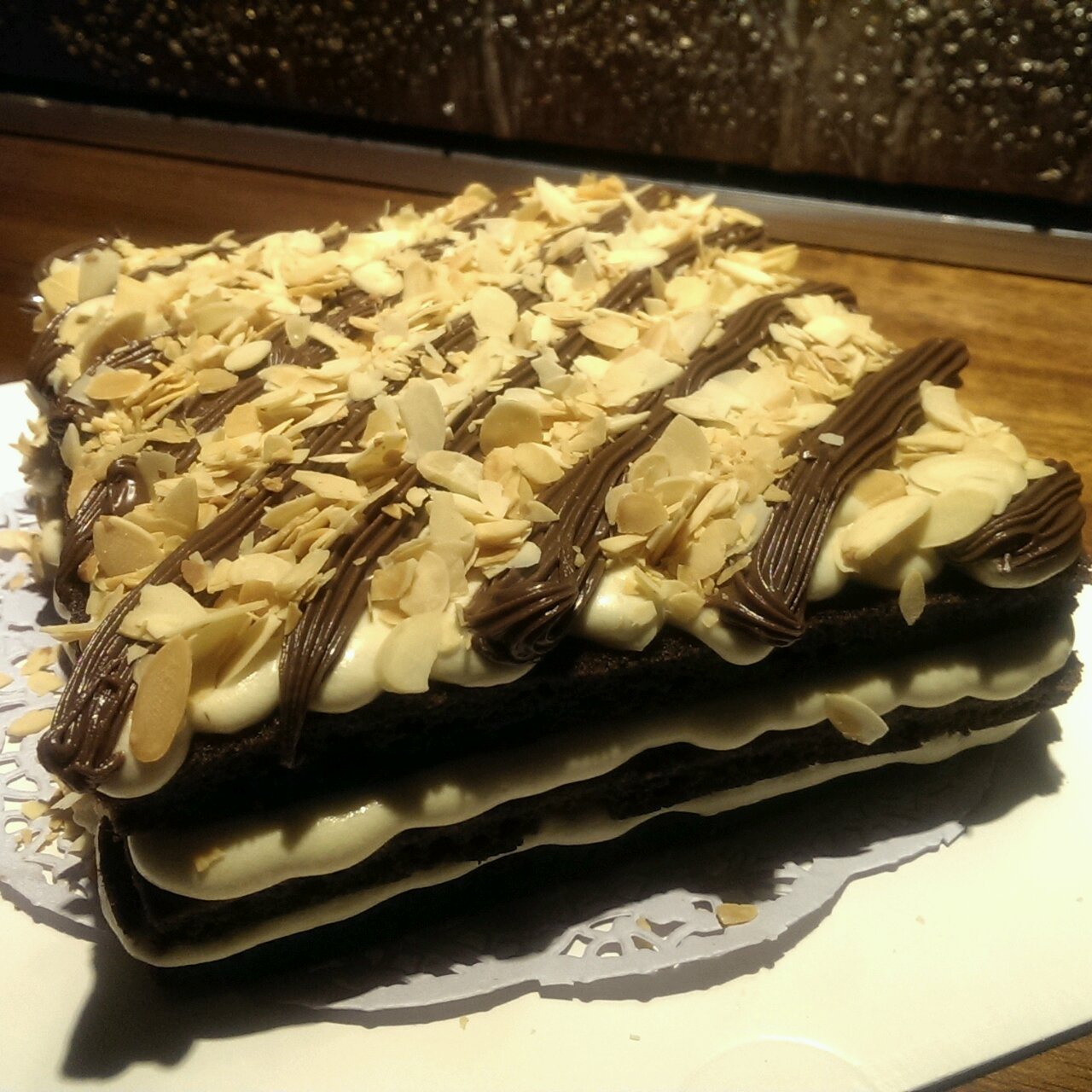 乳酪巧克力方形蛋糕