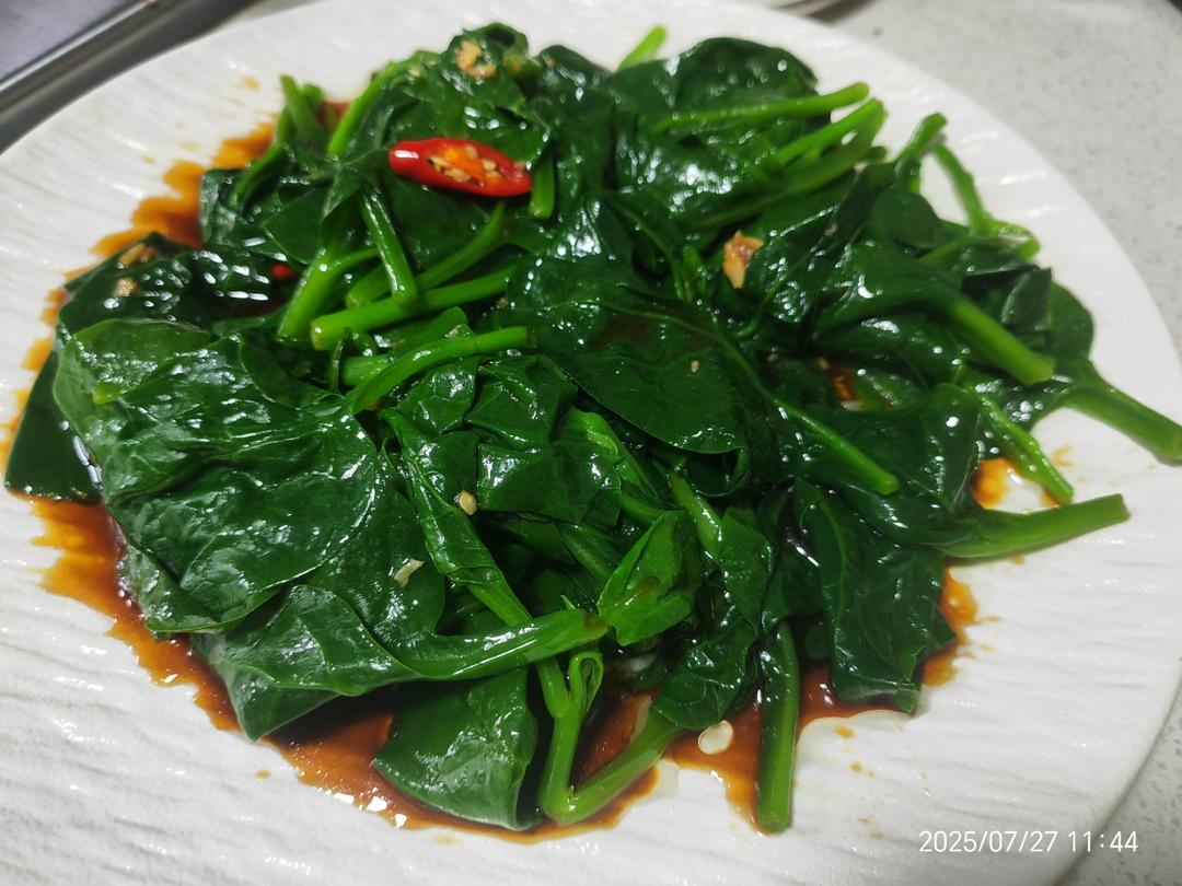 凉拌木耳菜（史上最简单的方子）