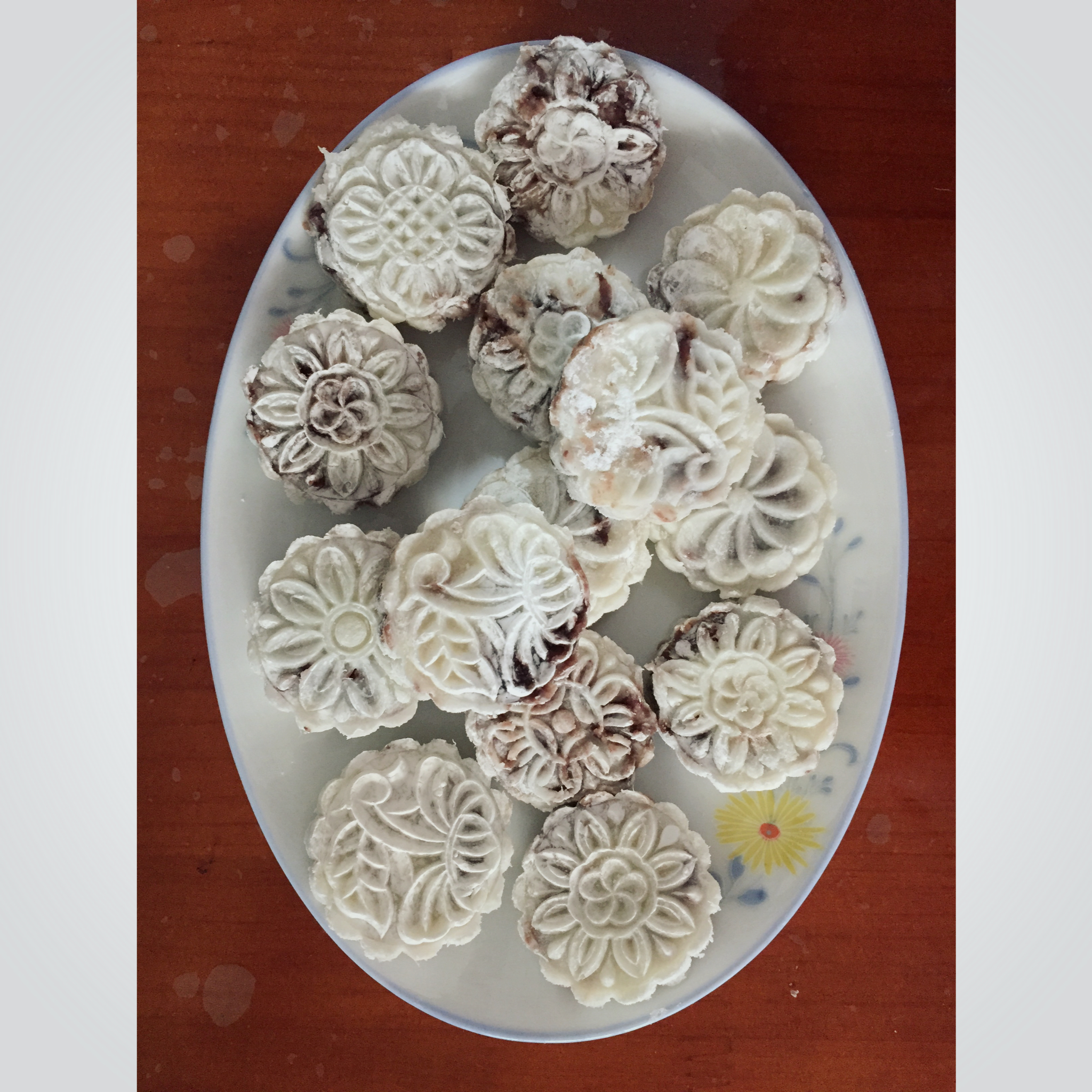 【微波红楼山药糕】无油无糖外层+红豆馅