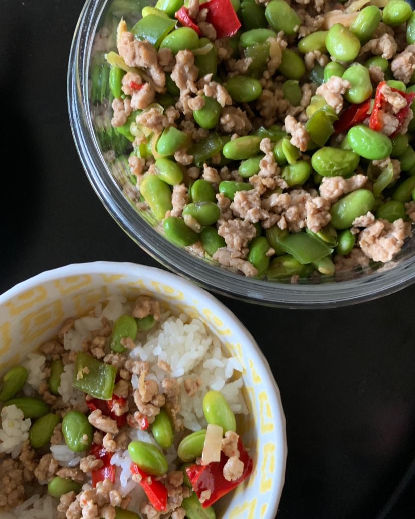 下饭菜 肉末毛豆