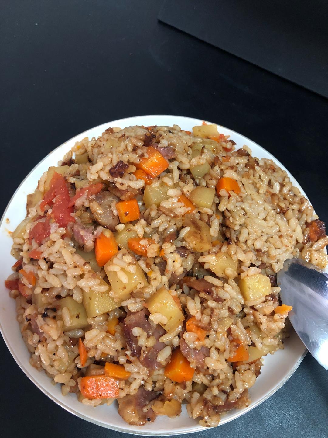 腊肠焖饭的做法