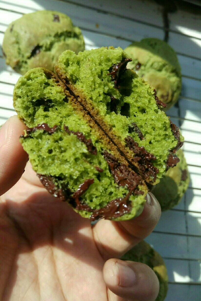 抹茶奶酪巧克力曲奇 Matcha Cream Cheese Choc Cookies