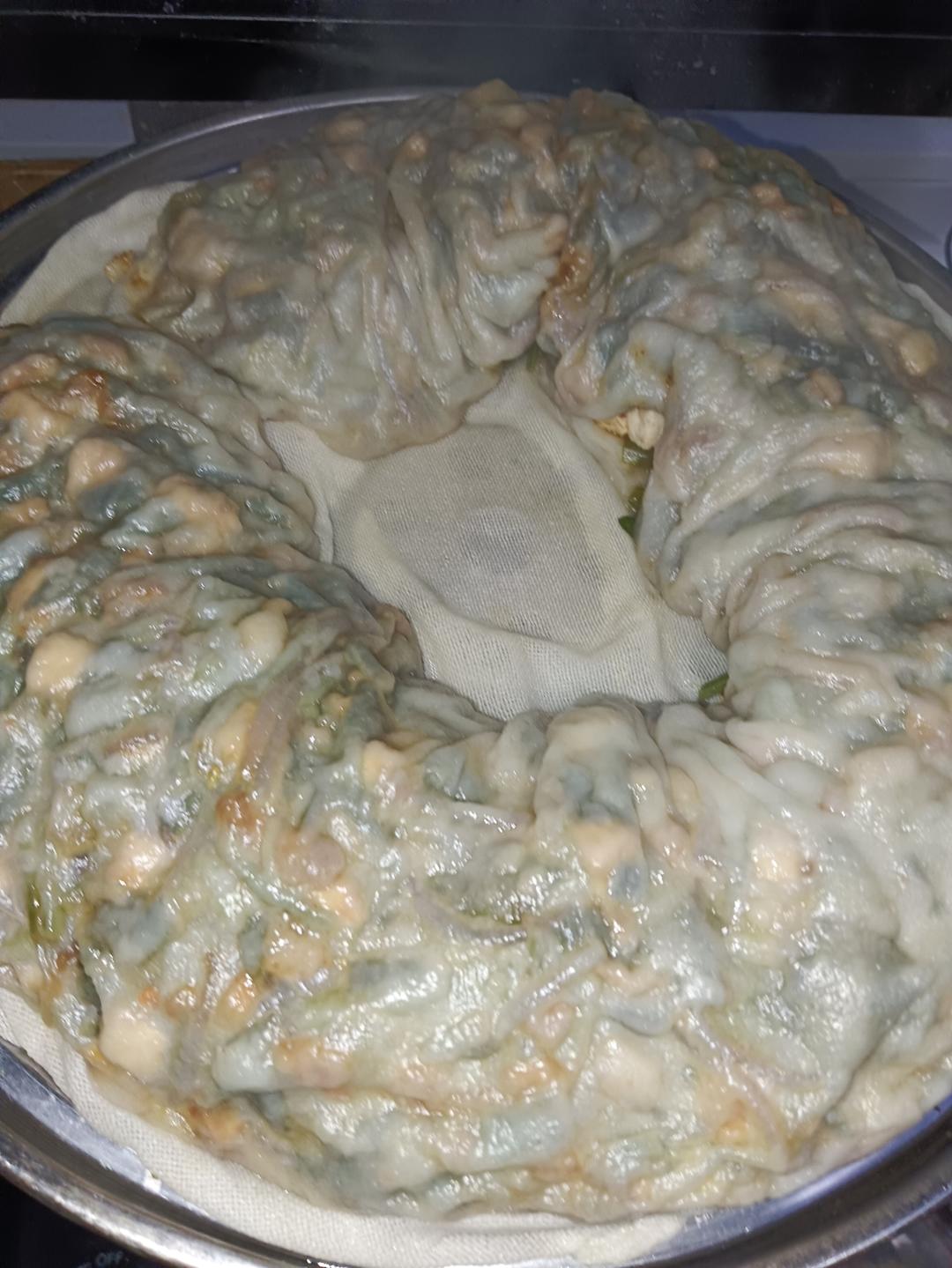 菠菜韭菜菜卷（孜卷）