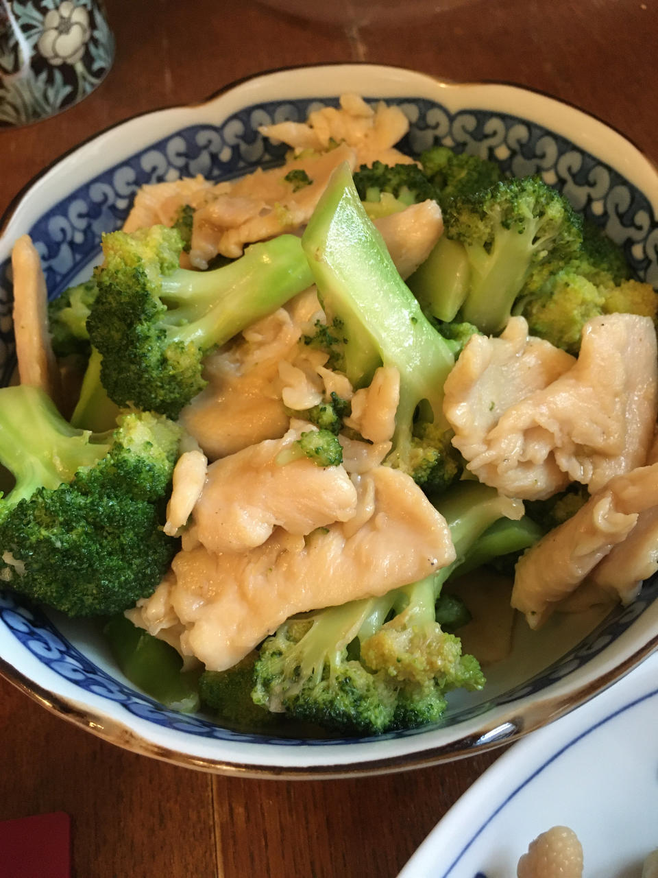 姜汁西兰花炒鸡片