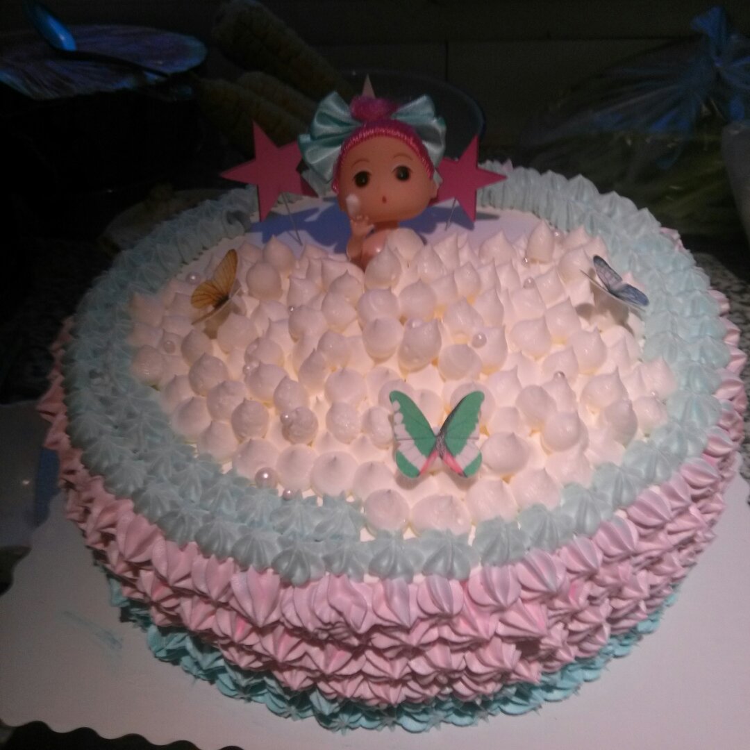 详细步骤制作泡泡浴娃娃蛋糕