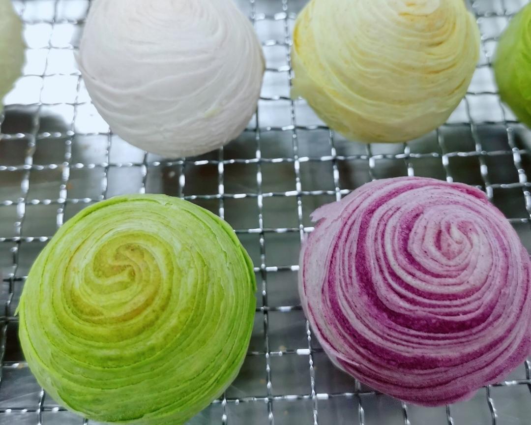 彩色蛋黄酥螺旋酥