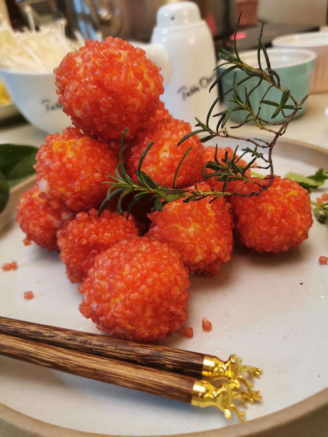 【荔枝芝士虾球】咸鲜浓香假荔枝get