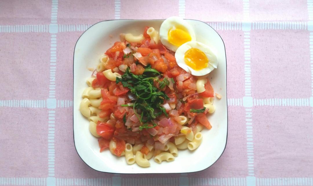 减脂餐 | 番茄蘑菇意大利面（通心粉）