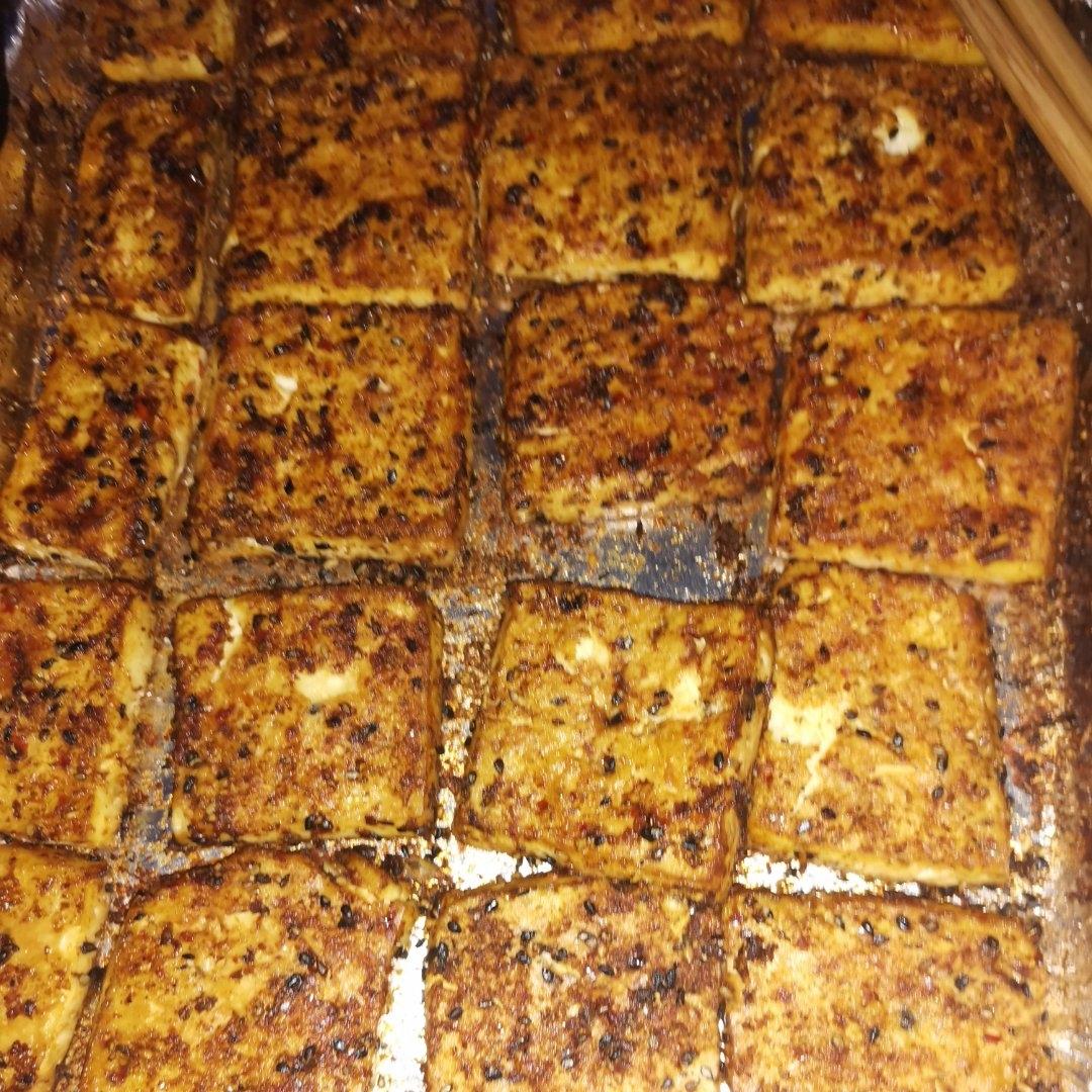 香辣孜然烤豆腐（烤箱版）