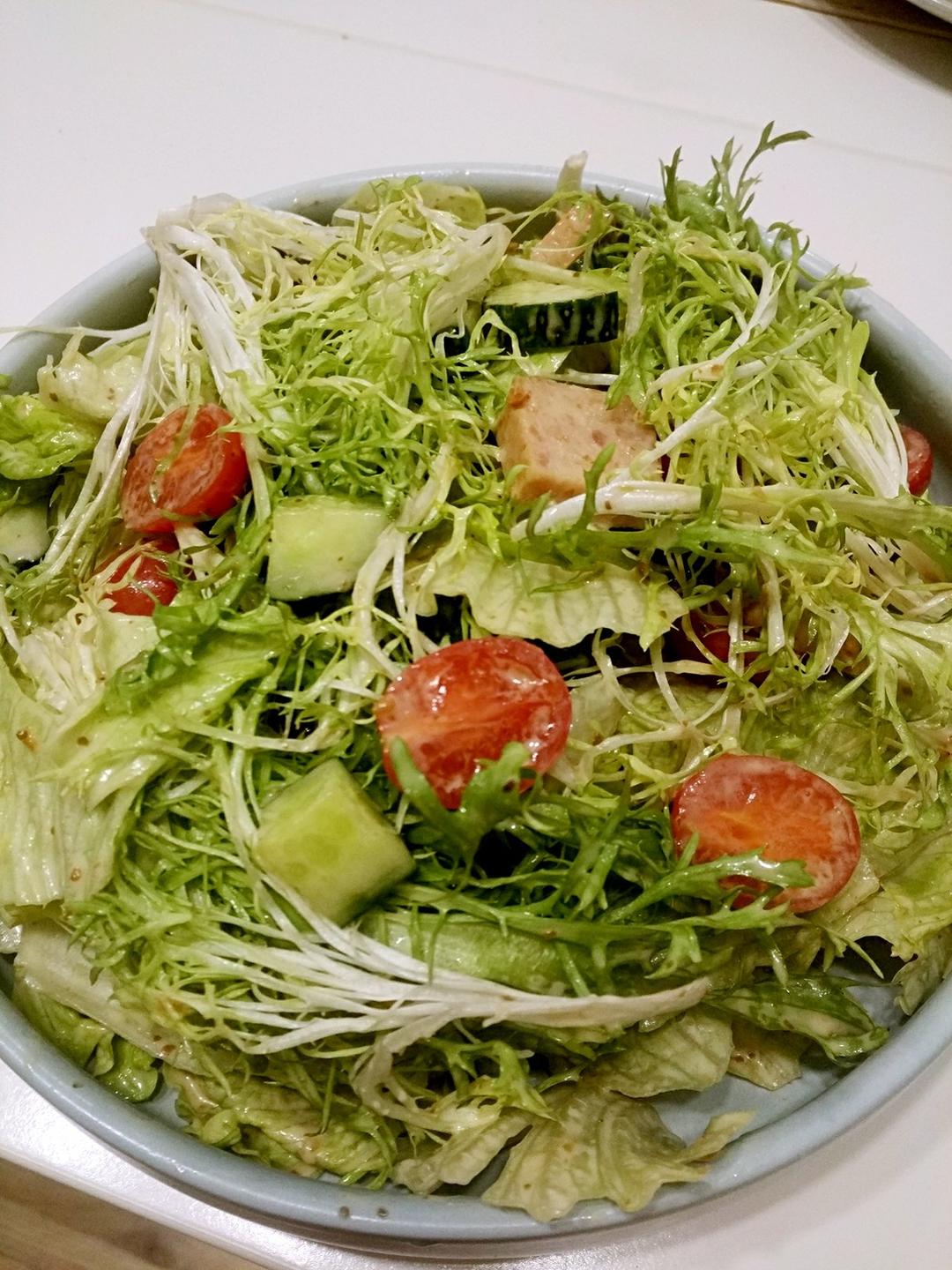蔬菜火腿沙拉