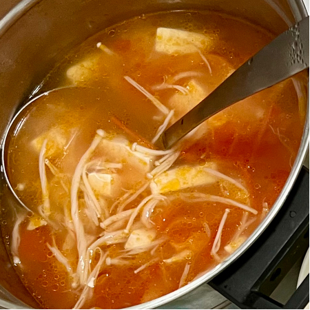 低卡高蛋白番茄豆腐汤
