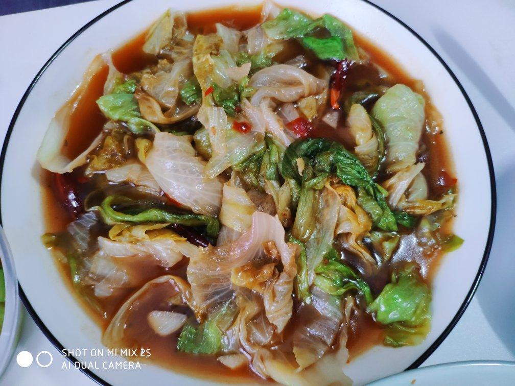 清炒圆生菜（超简单）