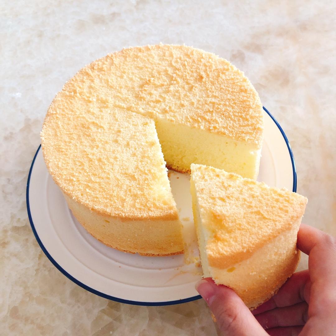 luckyvian做的6寸基础戚风(蛋糕胚)