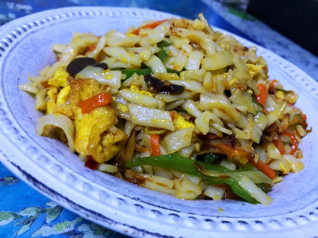 炒乌冬面