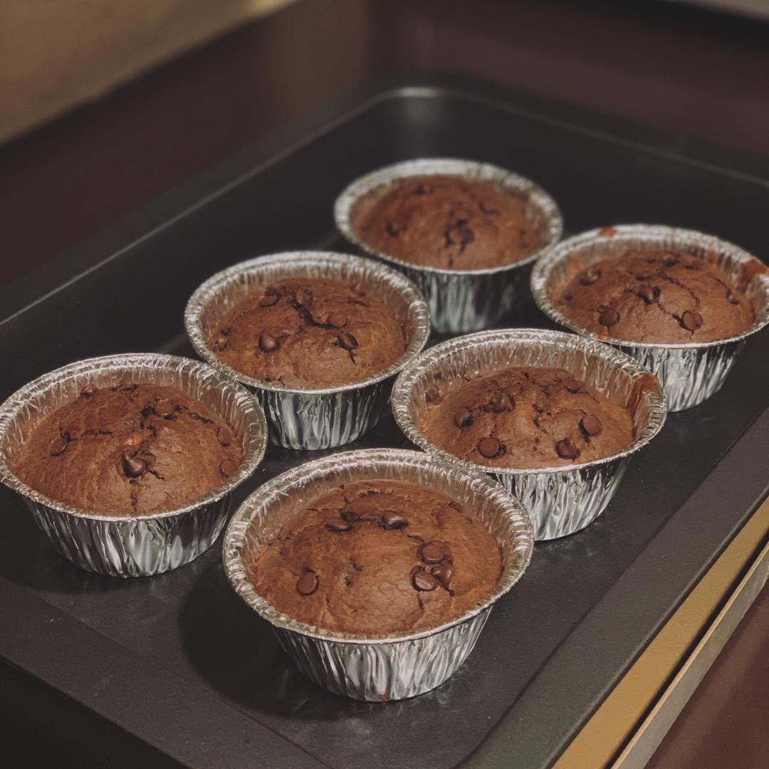 香蕉蔓越莓马芬杯子蛋糕