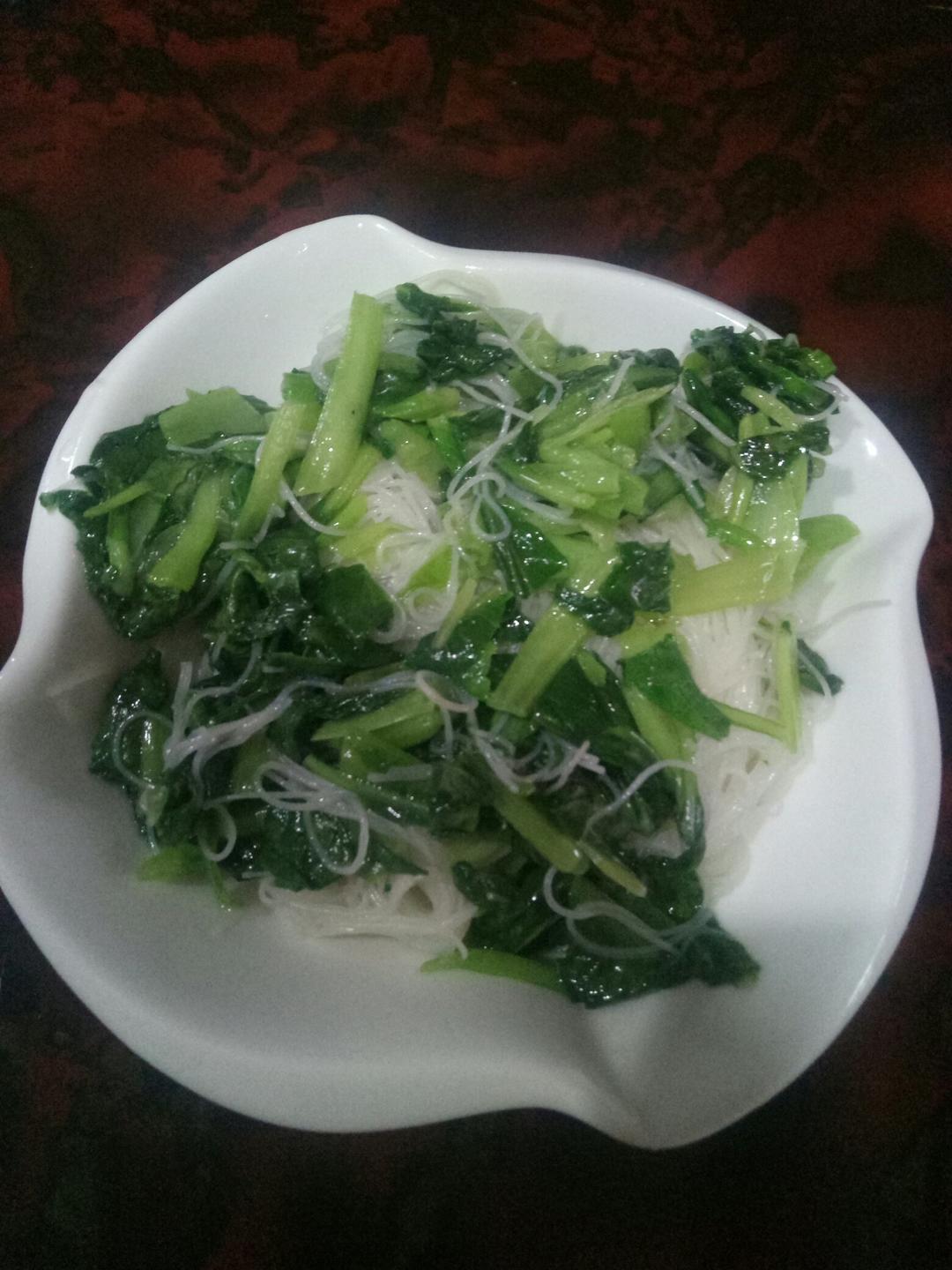 青菜虾米粉丝