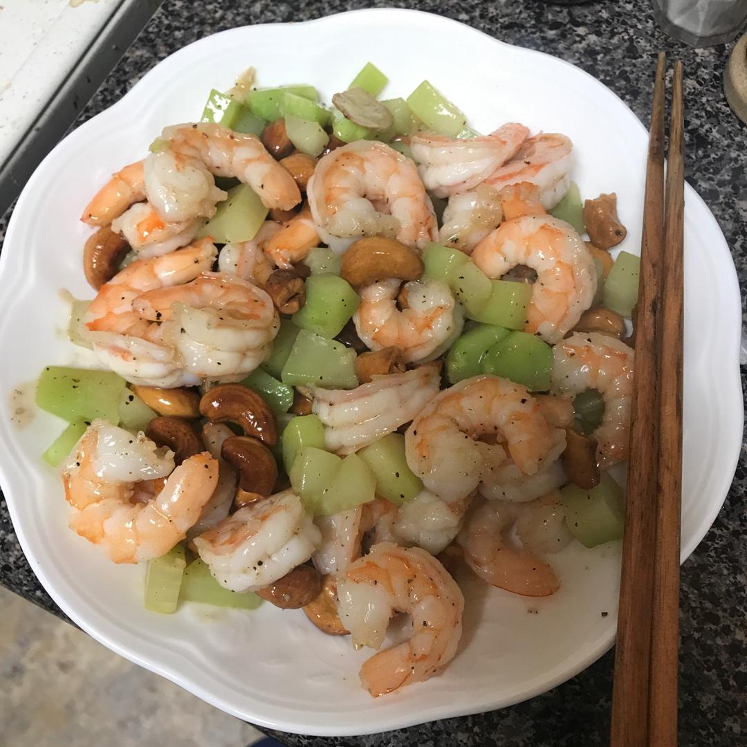 西芹腰果虾仁