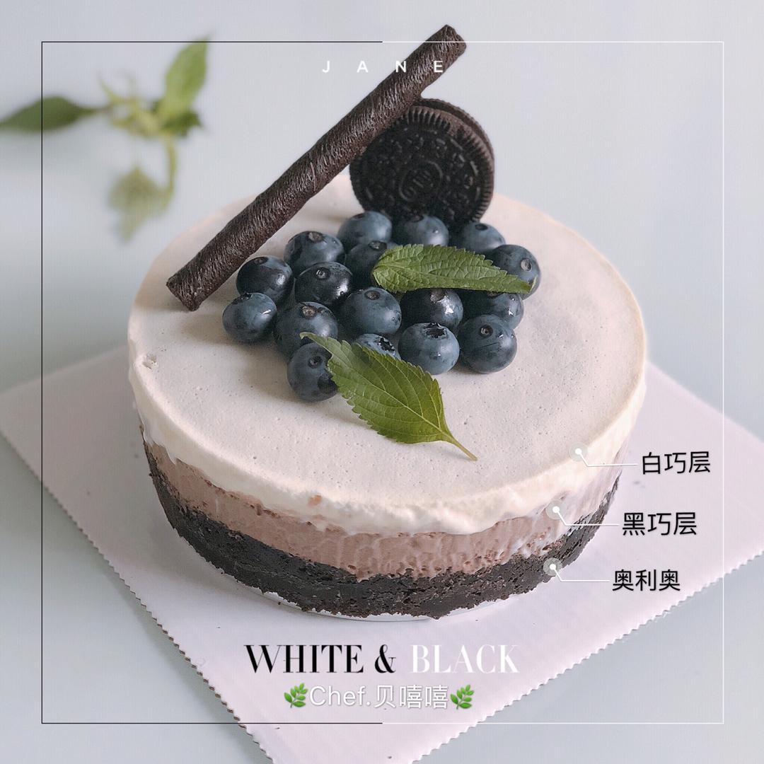 黑白巧克力慕斯蛋糕
