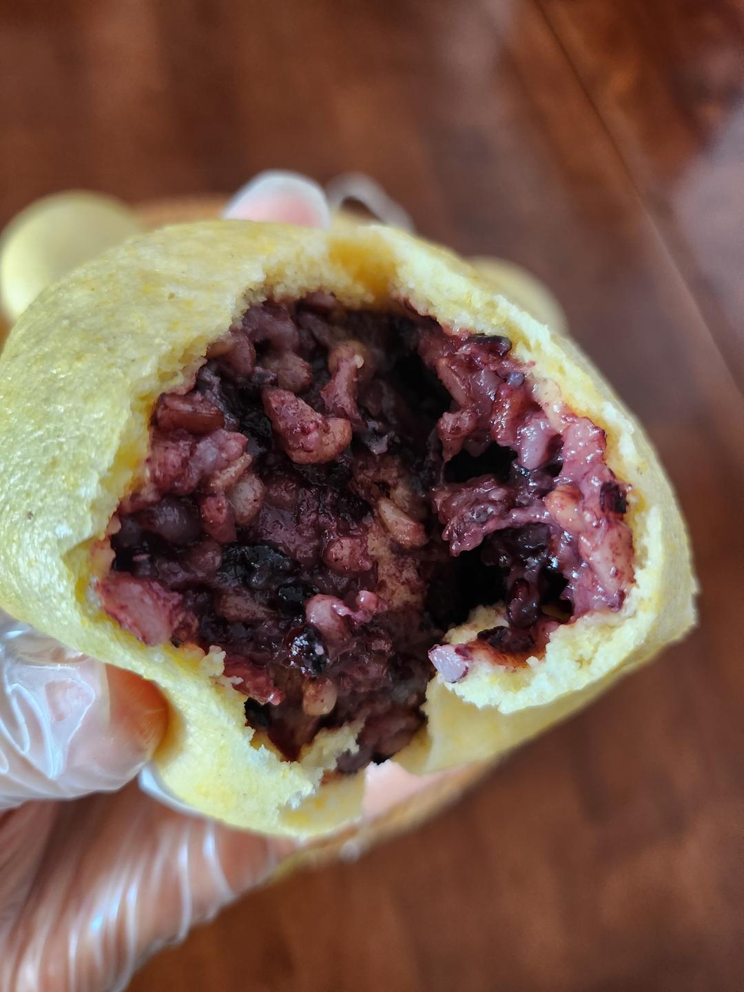 玉米面红豆包（含红豆馅制作）