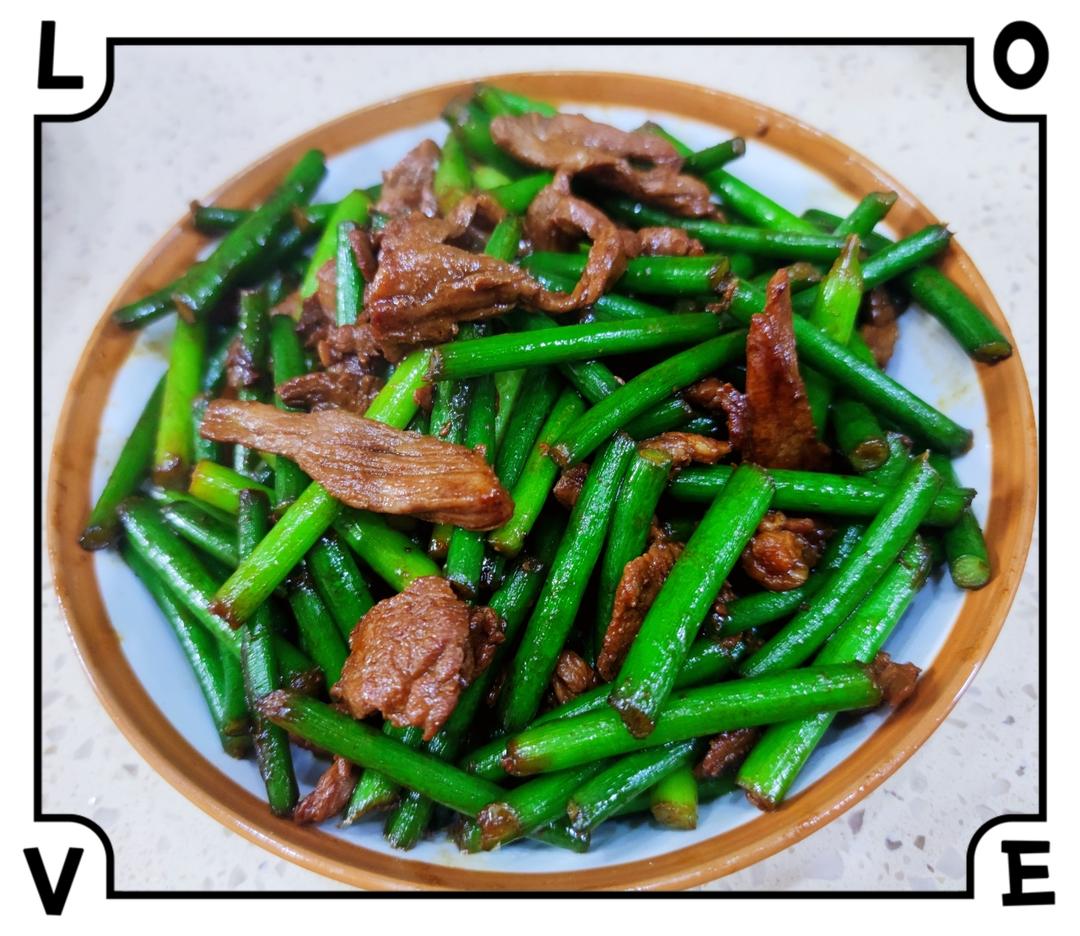 蒜薹炒肉丝