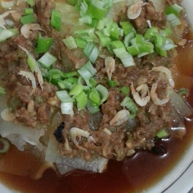 肉末蒸冬瓜