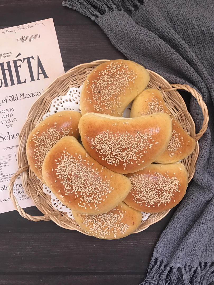 肉松沙拉酱小餐包（中种法）