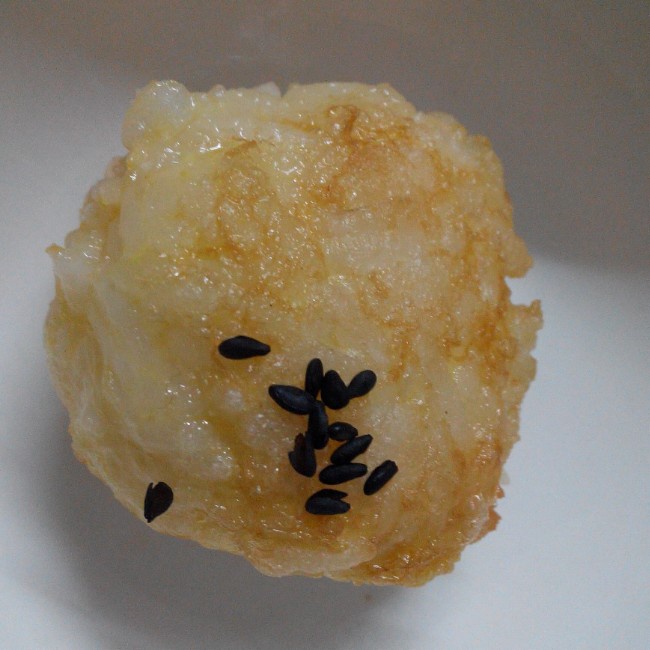 蛋煎饭团