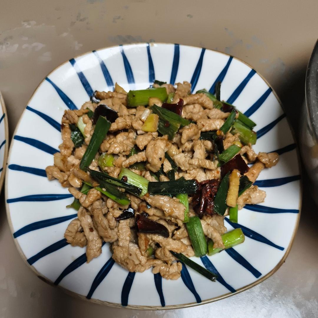蒜苗炒肉