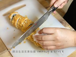 鳕鱼松蟹柳寿司卷的做法 步骤17