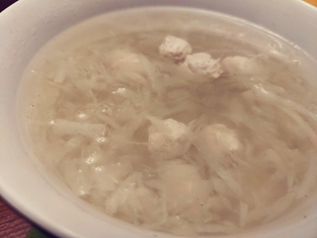羊肉丸子萝卜粉丝汤