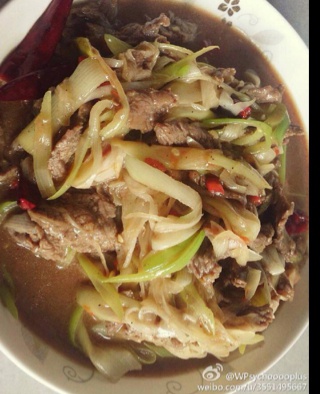 大葱炒牛肉