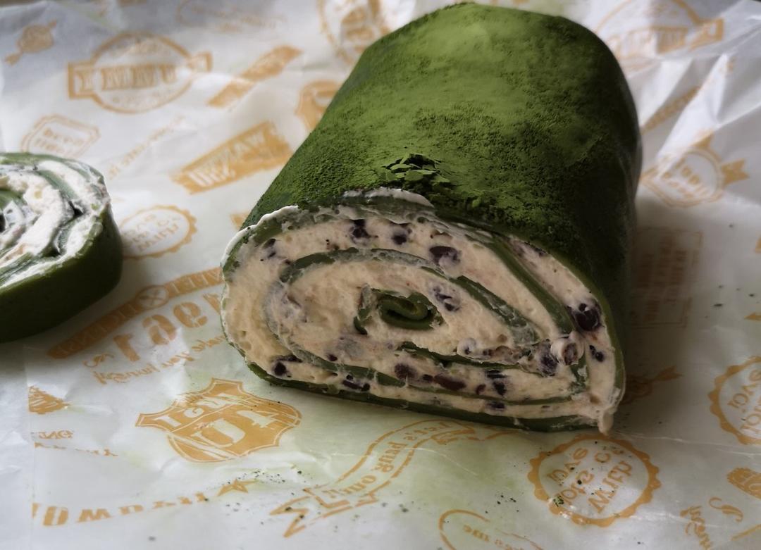 抹茶毛巾卷