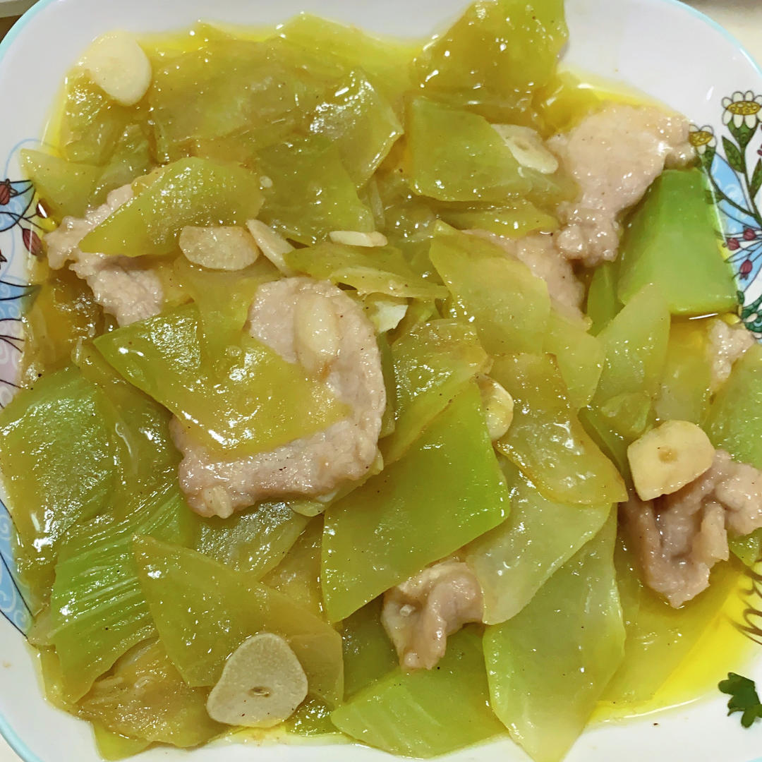 青笋炒肉（不用料酒肉也能又嫩又不腥气）