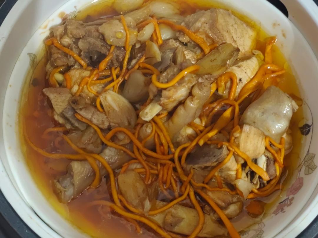 虫草花蒸鸡(经典粤菜)