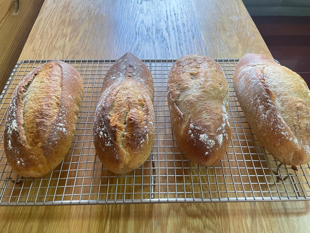 低油低糖——全麦短棍面包