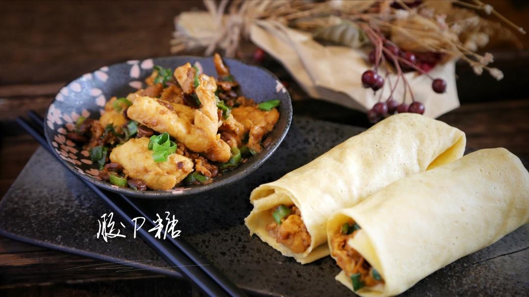 胶p糖做的煎饼卷鸡蛋